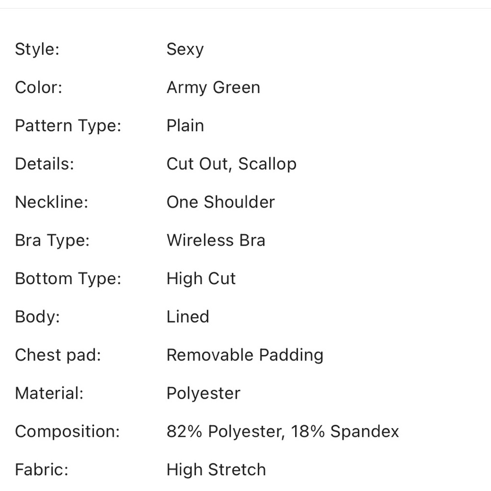 Army Green One Piece Cut Out Swimsuit - Picture 6 of 6